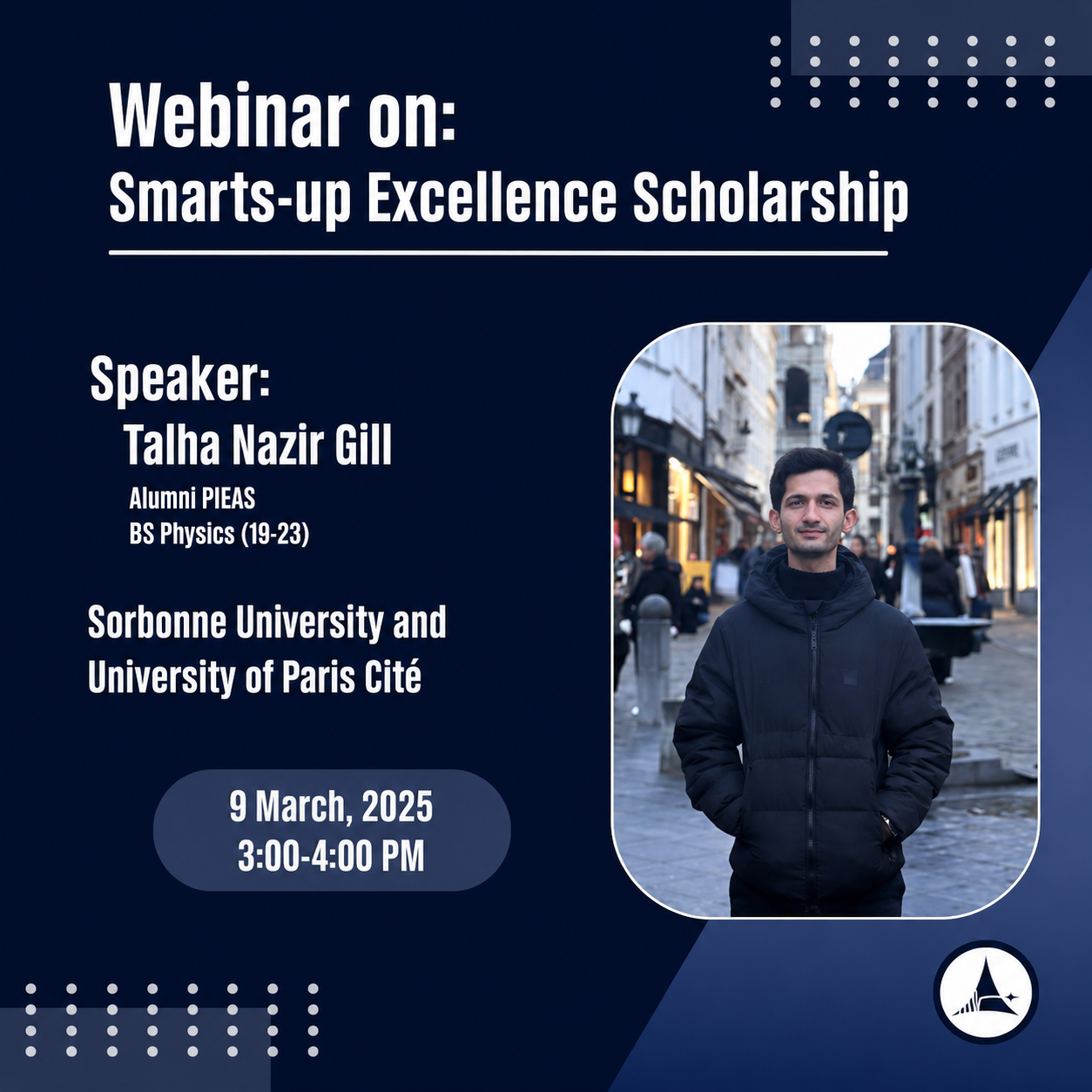 Talha Nazir Gill — Smarts-up Excellence Scholarship